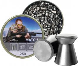 пуля пневматическая Borner, к. 4,5 мм., Match -0.58 гр. (250 шт.)